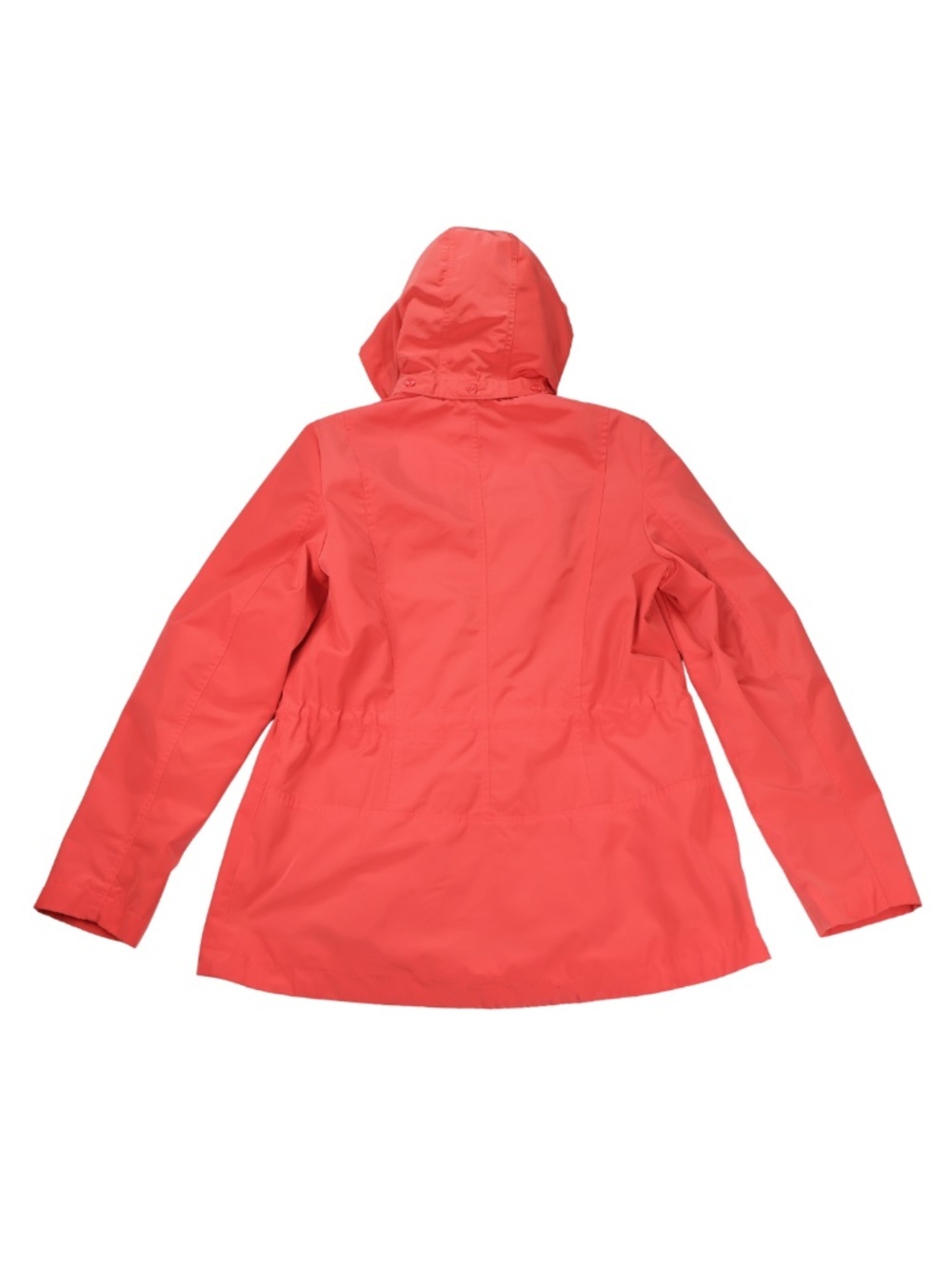 Charter Club Coral Pink Water Resistant Hooded Rain Jacket Coat Small - Picture 3 of 12
